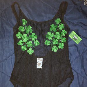 Spencer's St. Patty's Day Mesh Bodysuit | L size